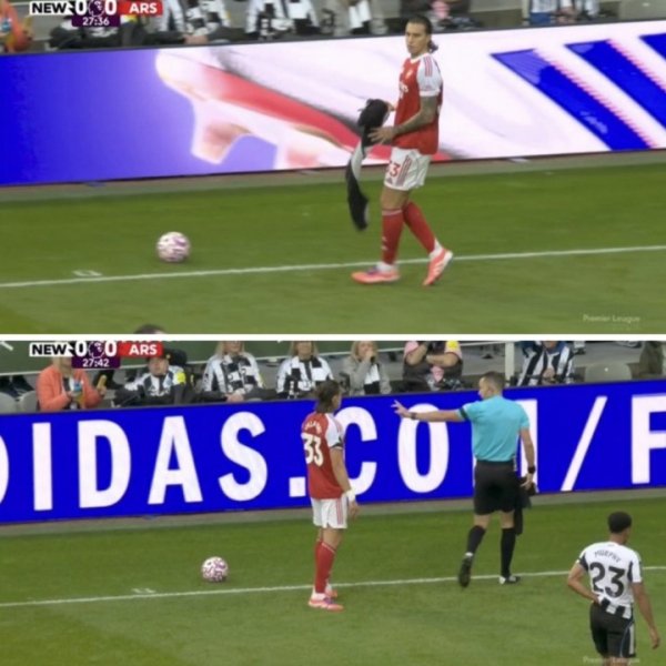 为何阿森纳用毛巾擦球不被允许？BBC：因双方俱乐部赛前未达一