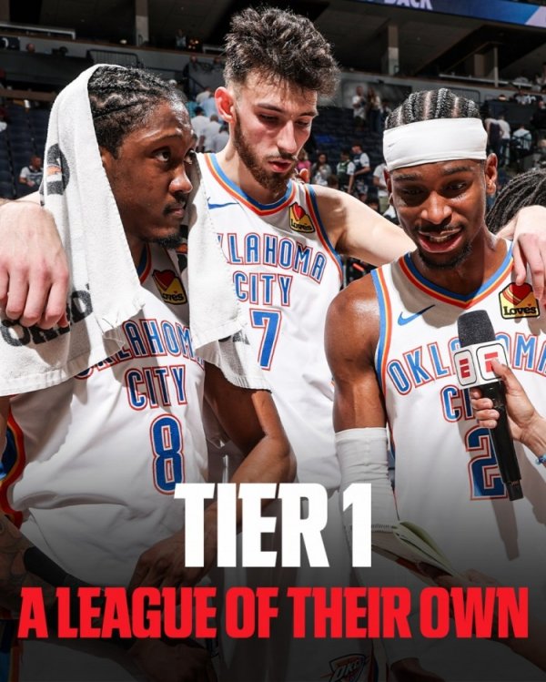 美媒评三人组：雷霆三少第1档 湖人&勇士第4档 登卡