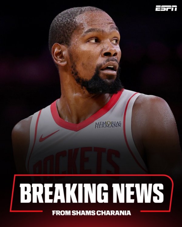 降薪3000万！杜兰特2年9000万美元提前续约火箭 第二年